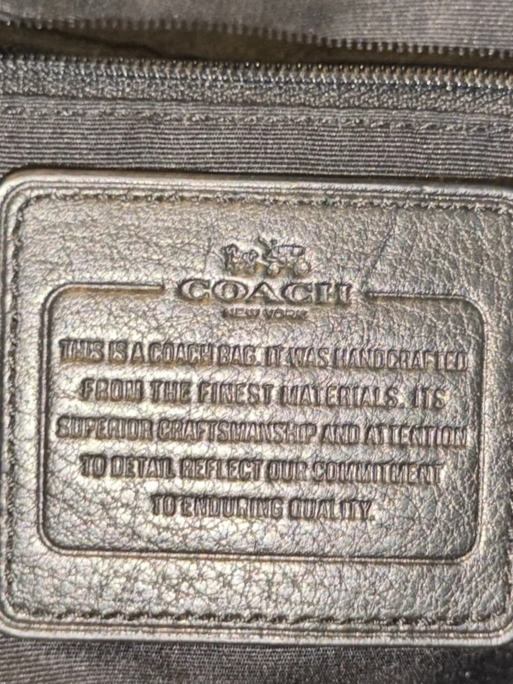 Coach Women's handbag Black Leather